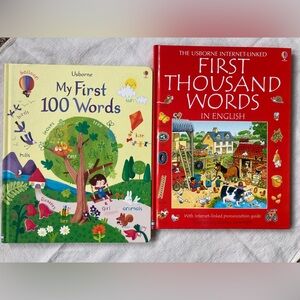 Usborne My First 100 Words and First Thousand Words